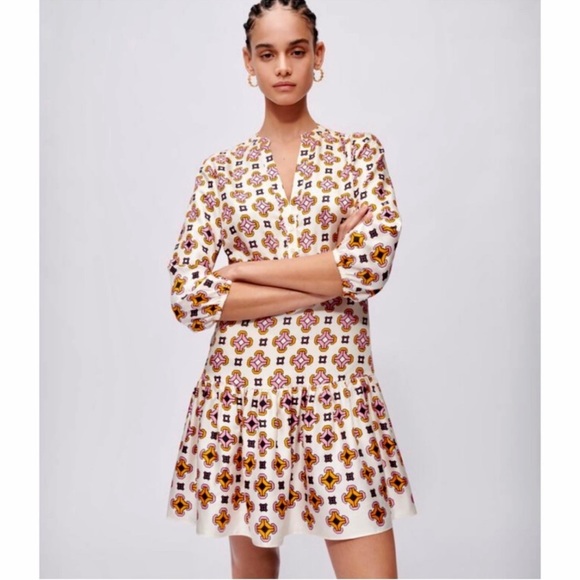 Maje Dresses & Skirts - Maje 100% Silk Romea Geometric Printed Mini Dress NWT